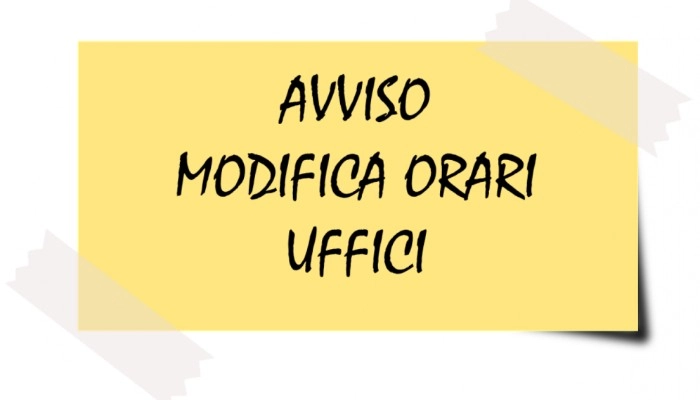 Modifica dell'apertura  degli Uffici Anagrafe e Stato Civile il giorno 09/06/...
