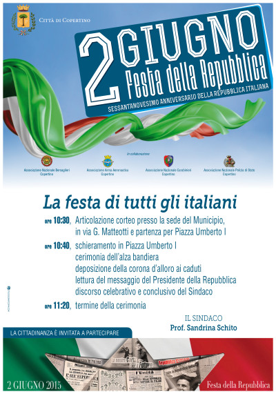 2 giugno 2015 - 69&deg; Anniversario della Festa della Repubblica.