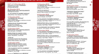 A NATALE VOLA A COPERTINO - PROGRAMMA MANIFESTAZIONI 2018/2019