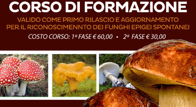 CORSO DI FORMAZIONE PER IL RICONOSCIMENTO DEI FUNGHI EPIGEI SPONTANEI (10-11-...