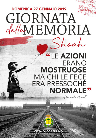 GIORNATA DELLA MEMORIA - 27 GENNAIO 2019 - CITTA' DI COPERTINO