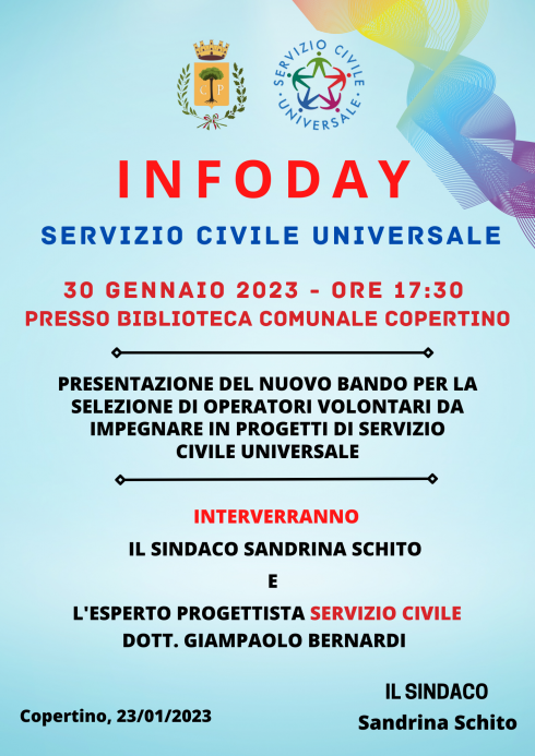 Infoday Servizio Civile Universale &ldquo;Coltivatori di comunit&agrave; 2022...