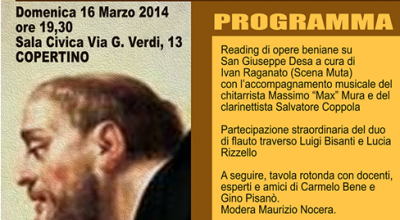 San Giuseppe da Copertino secondo Carmelo Bene e Gino Pisan&ograve; &ndash; D...