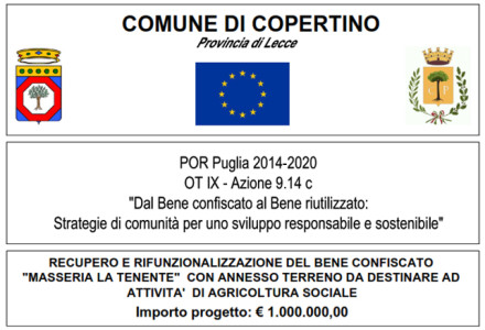 POR Puglia 2014-2020 &ndash; OT IX &ndash; Azione 9.14 c) 