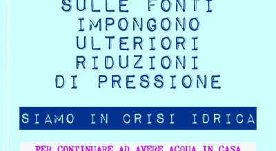 CAMPAGNA DI SENSIBILIZZAZIONE CONTRO GLI SPRECHI IDRICI