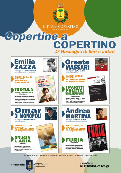 Prima edizione della rassegna di Libri e Autori  &ldquo;Copertine a Copertino...