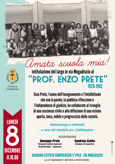 Luned&igrave;  8 Dicembre 2014 &ndash; Intitolazione del largo di Via Mogadis...