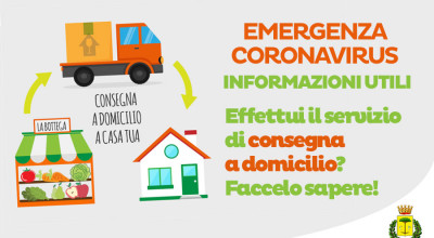 Avviso per le attivit&agrave; commerciali che effettuano la consegna a domici...