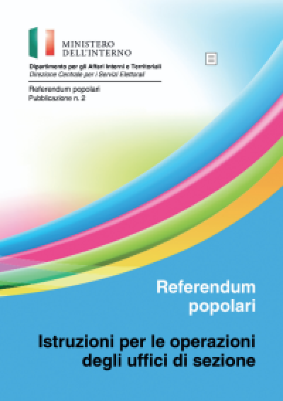 Rferendum popolari abrogativi ex art. 75 Costituzione. Pubblicazione delle &q...
