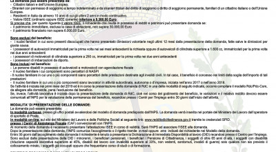 REDDITO DI CITTADINANZA - PENSIONE DI CITTADINANZA - AVVISO